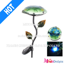 Nouveau jardin de design Light Mushroom Metal Stake Street Solar Light